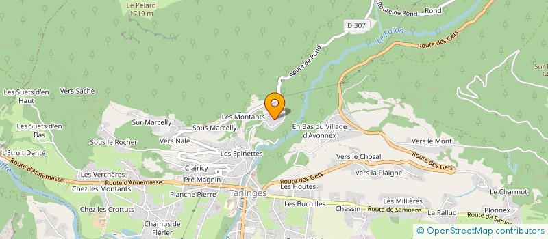 localisation de l'entreprise GRAVITY RACING 74  TANINGES