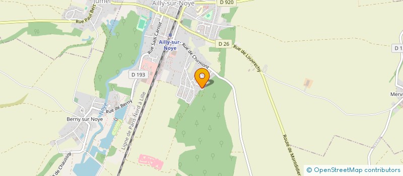 localisation de l'entreprise GRAVITY RUNNING EXPERIENCE  AILLY-SUR-NOYE