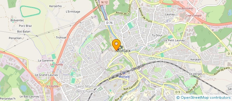 localisation de l'entreprise GRAVITY STREET WORKOUT  MORLAIX