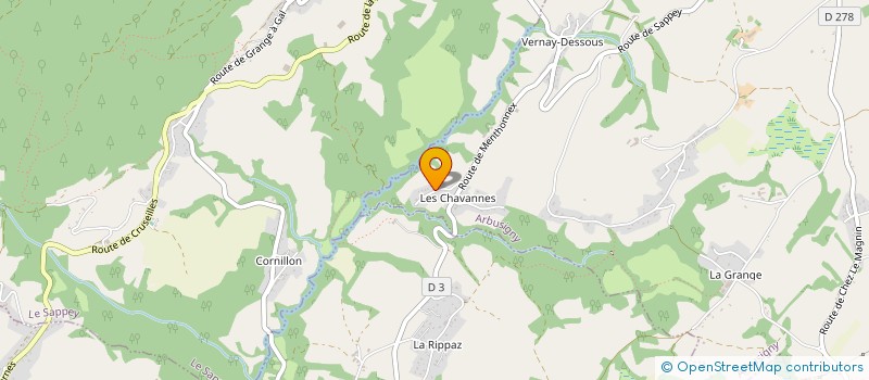 localisation de l'entreprise GRAVITYTEAM74  ARBUSIGNY