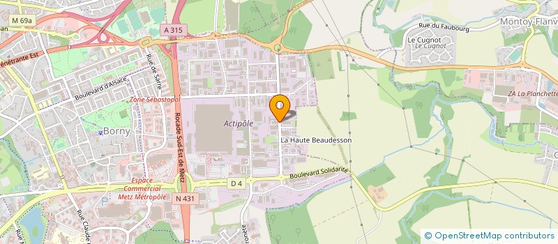 localisation de l'entreprise GRAVLOR à METZ