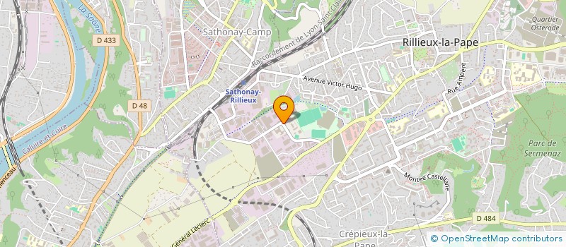 localisation de l'entreprise GRAVOTECH MARKING à RILLIEUX-LA-PAPE