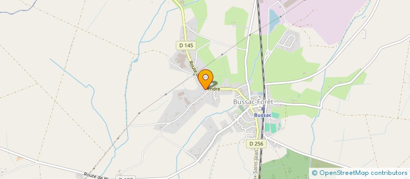 localisation de l'entreprise GRAVOUIL MICHEL SA à BUSSAC-FORET