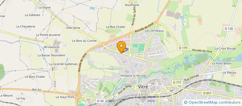 localisation de l'entreprise GRAVURE ET IMPRESSION SUR PLASTIQUE ET ALUMINIUM 35  VITRE