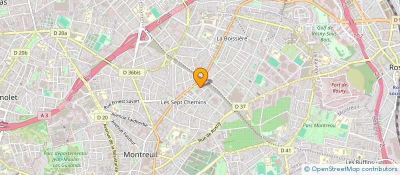 localisation de l'entreprise GRAVURE INDUSTRIELLE ET COMMERCIALE à MONTREUIL