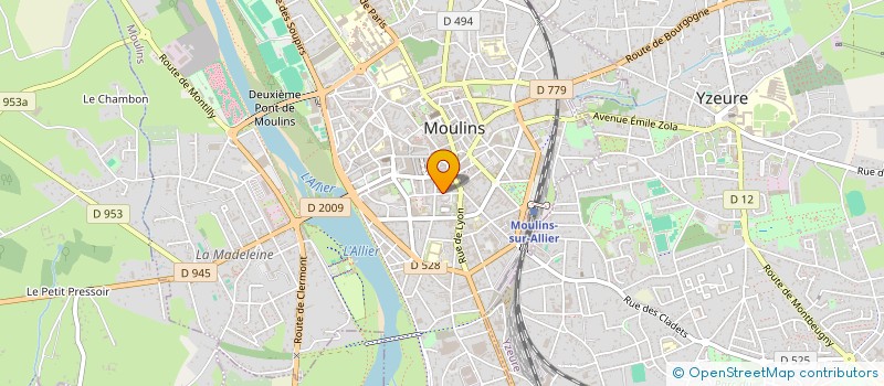 localisation de l'entreprise GRAYT à MOULINS