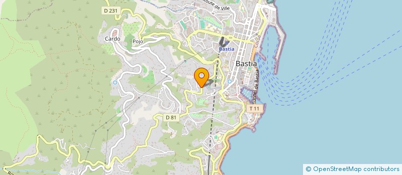 localisation de l'entreprise GRAZIANI à BASTIA