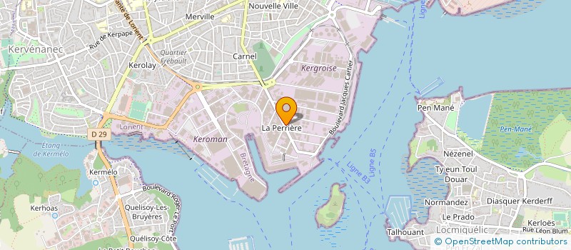 localisation de l'entreprise GRAZIANNI  LORIENT