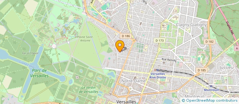 localisation de l'entreprise GRAZIANO PAFFI à VERSAILLES