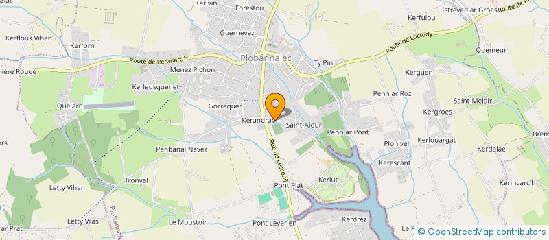 localisation de l'entreprise GRAZIELLA  PLOBANNALEC-LESCONIL