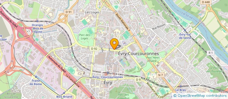 localisation de l'entreprise GRAZIELLA à EVRY-COURCOURONNES