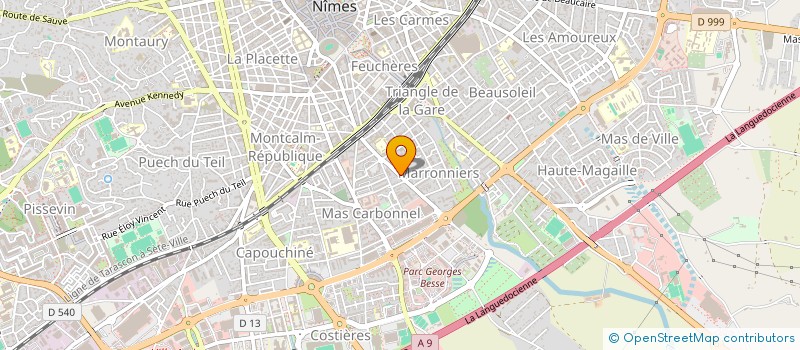 localisation de l'entreprise GRAZIOLI SA à NIMES