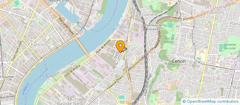 localisation de l'entreprise GRB  BORDEAUX