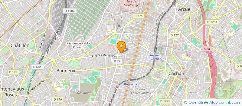 localisation de l'entreprise GRB  BAGNEUX