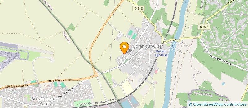 localisation de l'entreprise GRB-BATIMENTS à BORAN-SUR-OISE