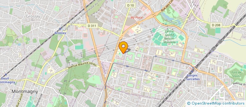 localisation de l'entreprise GRBH SCI à SARCELLES