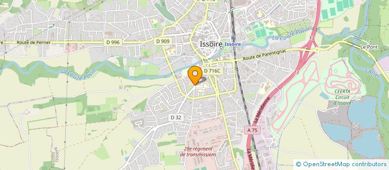 localisation de l'entreprise GRC  ISSOIRE