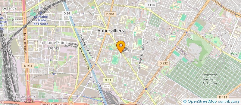 localisation de l'entreprise GRC CAFE-BAR DU THEATRE à AUBERVILLIERS
