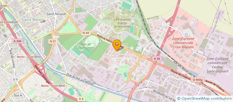 localisation de l'entreprise GRC ILE DE FRANCE  REIMS