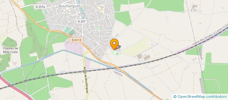 localisation de l'entreprise GRC PAYSAGES à BOUILLARGUES