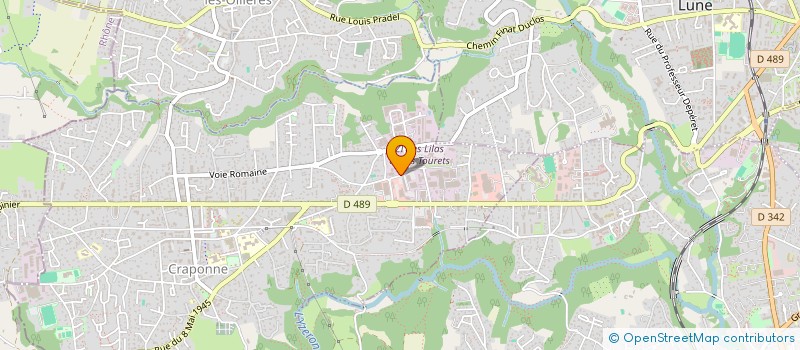 localisation de l'entreprise GRCF à CRAPONNE