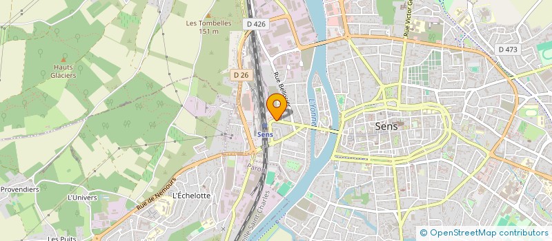 localisation de l'entreprise GRD  SENS