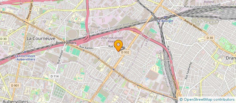 localisation de l'entreprise GRD à LA COURNEUVE