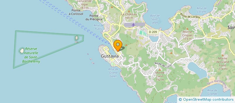 localisation de l'entreprise GREAT AMERICAN EAT'S à SAINT BARTHELEMY