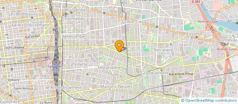 localisation de l'entreprise GREAT COIFFURE  VILLEURBANNE