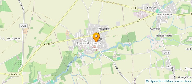 localisation de l'entreprise GREAT COMPANY  ARS-SUR-FORMANS