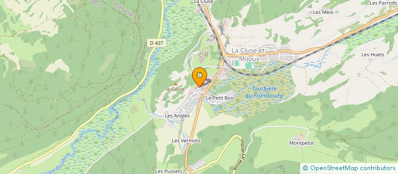 localisation de l'entreprise GREAT PLAINS FRANCE  LA CLUSE ET MIJOUX