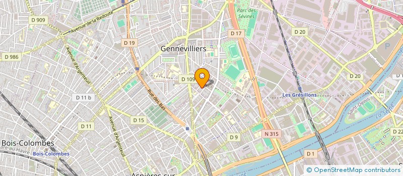 localisation de l'entreprise GREATLIFE à GENNEVILLIERS