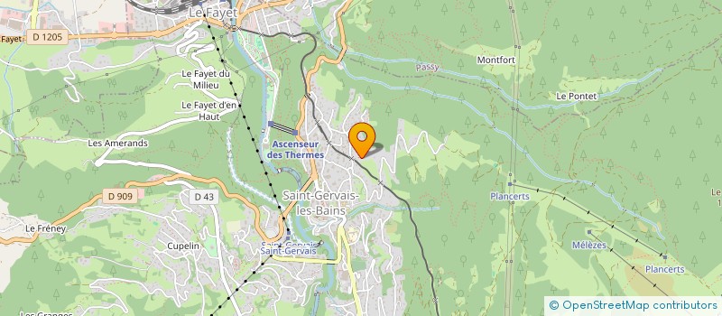 localisation de l'entreprise GREAU INVEST  SAINT-GERVAIS-LES-BAINS