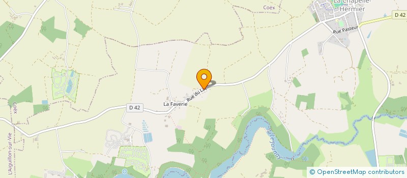 localisation de l'entreprise GREAU ROUSSILLON  LA CHAPELLE-HERMIER