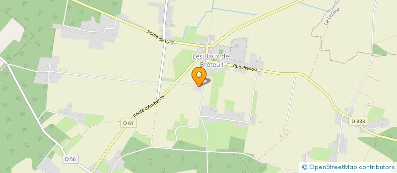 localisation de l'entreprise GREBERT S.N.  VERNEUIL D'AVRE ET D'ITON