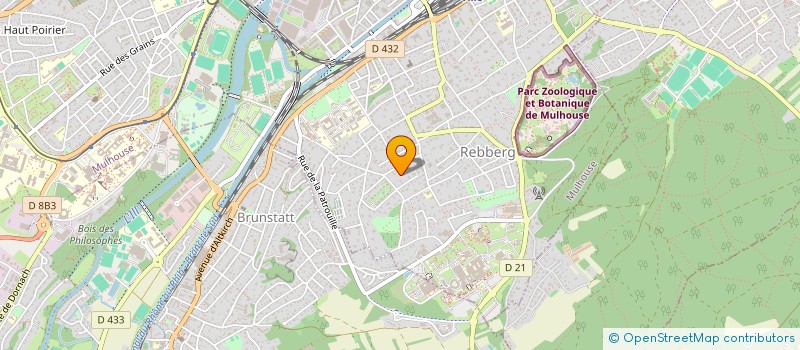 localisation de l'entreprise GREBIL GESTION  MULHOUSE