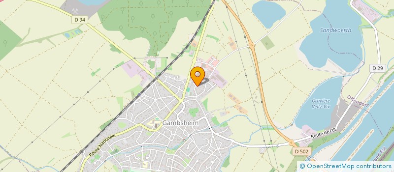 localisation de l'entreprise GRECA & PAVESI IMMOBILIER  GAMBSHEIM