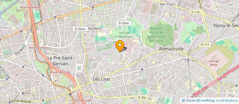 localisation de l'entreprise GRECE - FRANCE RESISTANCE à LES LILAS