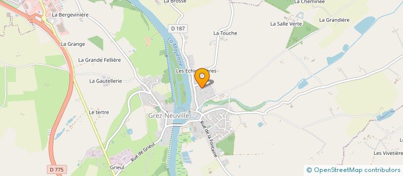 localisation de l'entreprise GRECHALU à GREZ-NEUVILLE