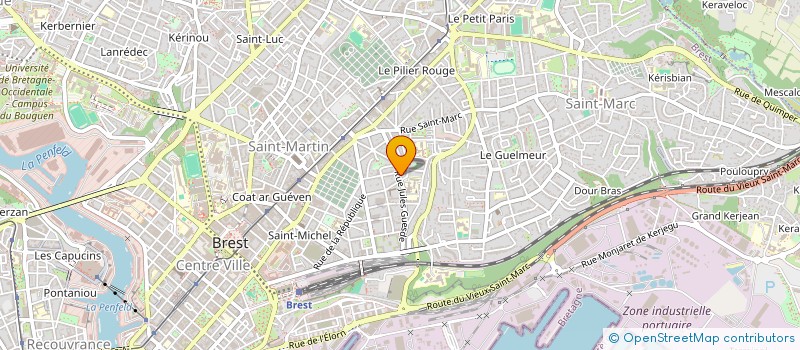 localisation de l'entreprise GRECO à BREST