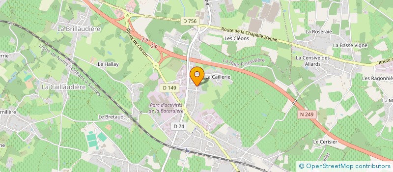 localisation de l'entreprise GRECO BOIS à MAISDON-SUR-SEVRE