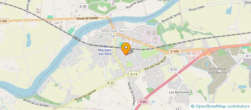 localisation de l'entreprise GRECOLS à MARSSAC-SUR-TARN
