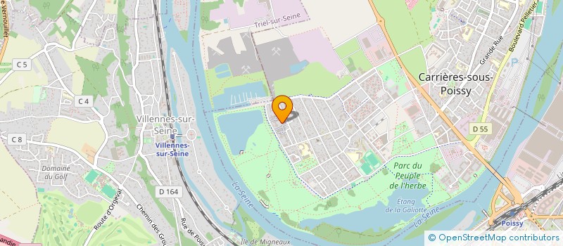 localisation de l'entreprise GRECORP  CARRIERES-SOUS-POISSY