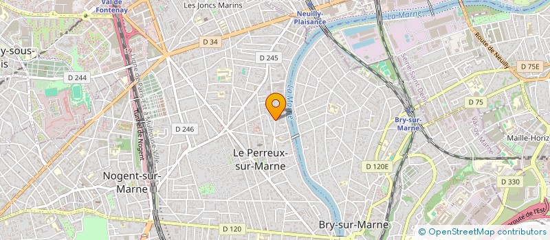 localisation de l'entreprise GRED PODUCTION à LE PERREUX-SUR-MARNE