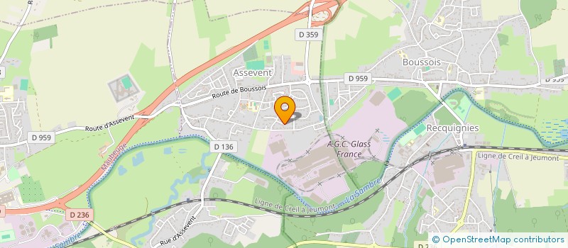 localisation de l'entreprise GREDA  ASSEVENT