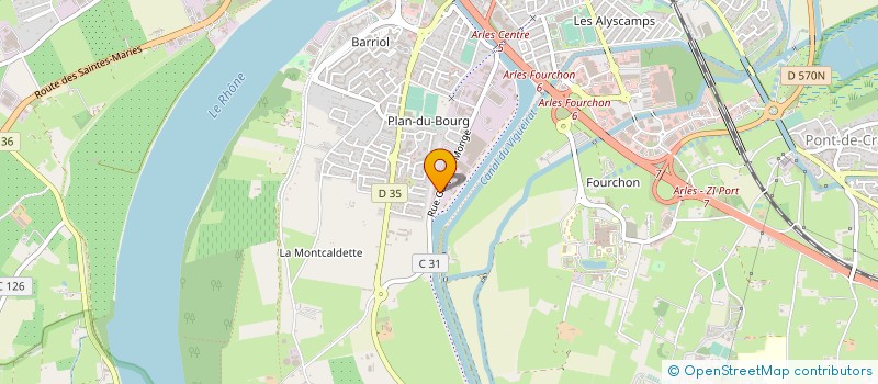 localisation de l'entreprise GREDA SARL à ARLES
