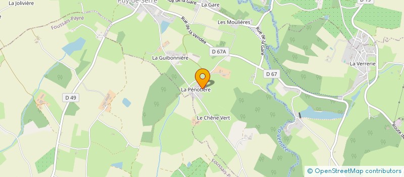 localisation de l'entreprise GREDEL 02  PUY-DE-SERRE