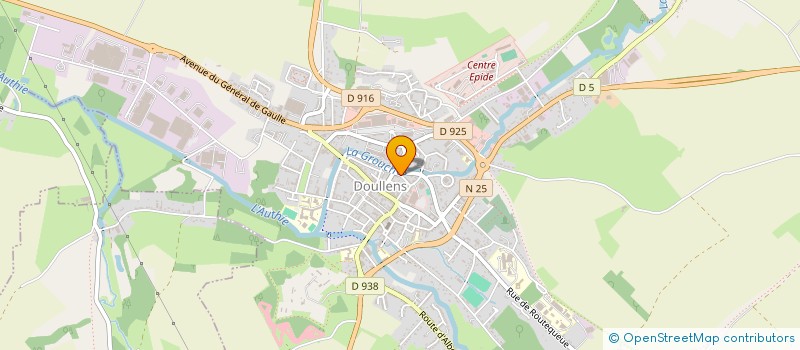 localisation de l'entreprise GREED  DOULLENS