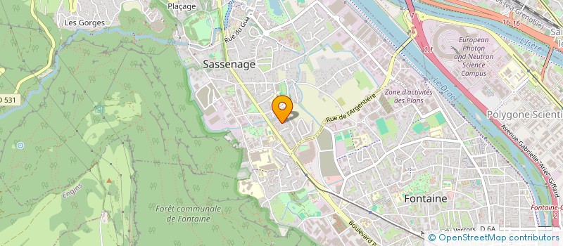 localisation de l'entreprise GREEDYSTATION à SASSENAGE