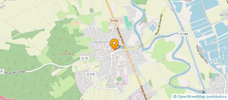 localisation de l'entreprise GREEN 2  APPOIGNY